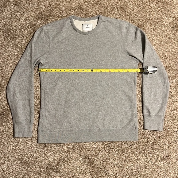 Reigning Champ Midweight Terry Crewneck, Gray - Picture 3 of 8